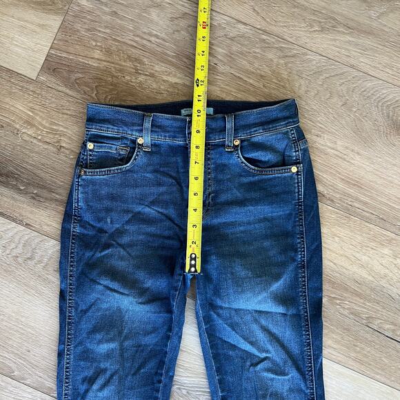 7 FOR ALL MANKIND Women's Bootcut Tailorless Jeans Size 27 In Medium Wash - Picture 5 of 14